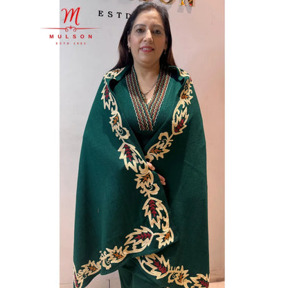 Designs of Woolen Suits with Thread Work