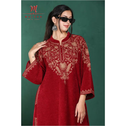 Velvet Phiran Suit with Imported Embroidery